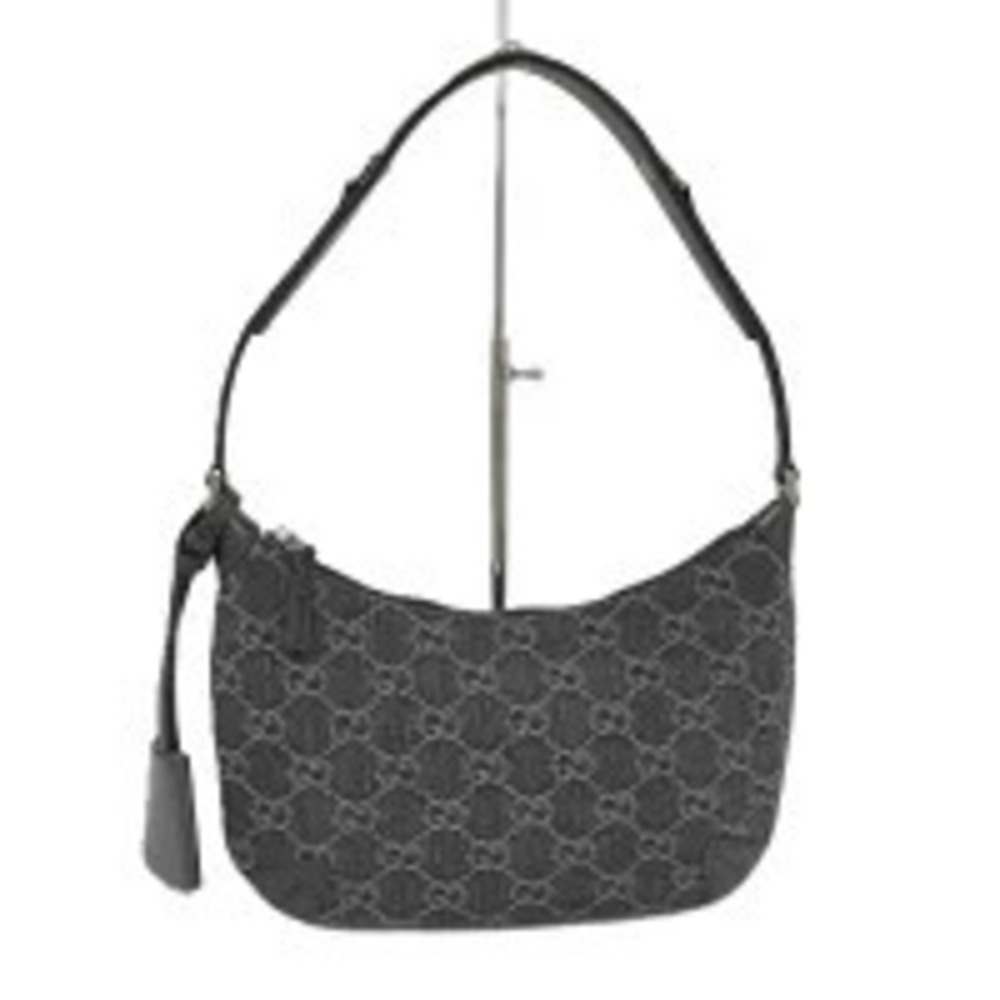 Gucci Hobo Bag GG Denim Leather Blue